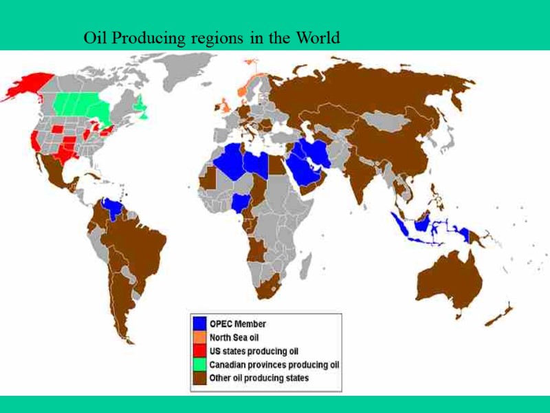Oil Producing regions in the World